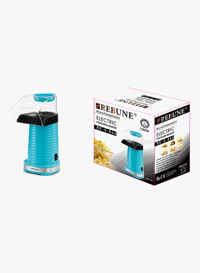 ريبون - ماكينة صنع الفشار بقدرة 1200 وات 1200 W RE-5-044 أزرق/أسود/شفاف - Image 1