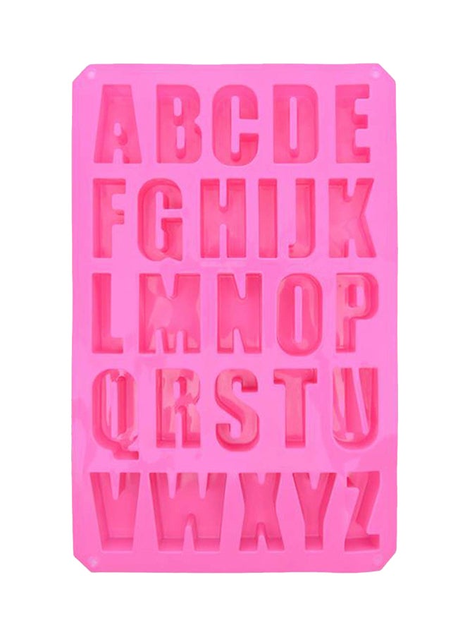 لي يينج قالب خَبر متعدد الأغراض على شكل أحرف الهجاء وردي 13.25x9x1.25بوصة - Image 1