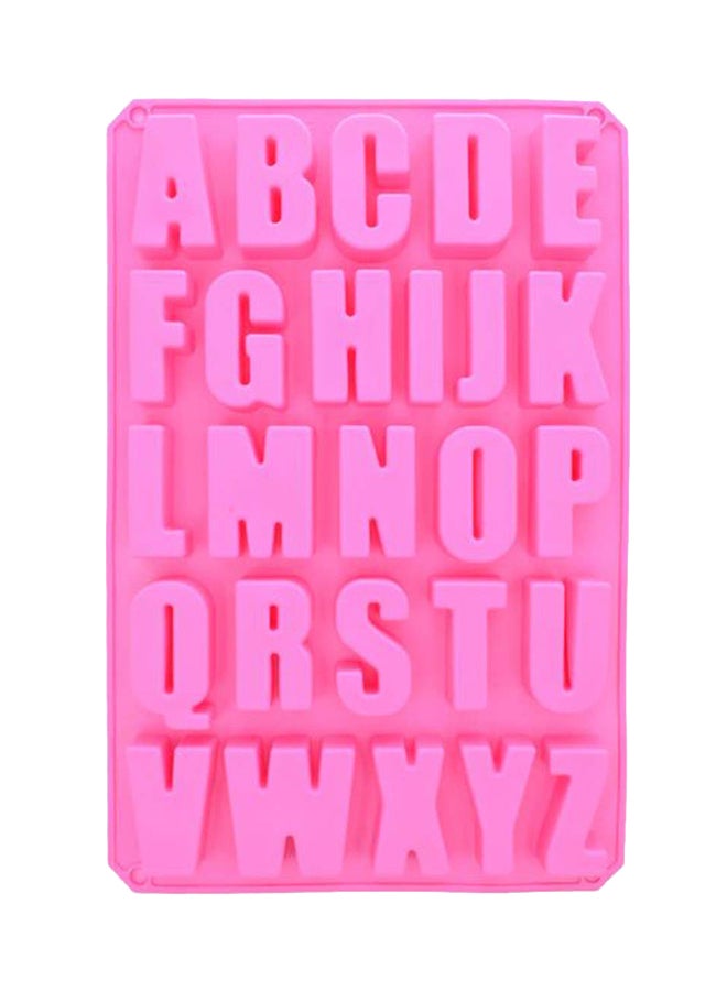 لي يينج قالب خَبر متعدد الأغراض على شكل أحرف الهجاء وردي 13.25x9x1.25بوصة - Image 2