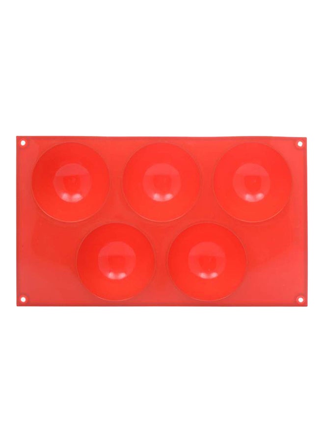 لي يينج قالب خَبز على شكل قُبة متعدد الأغراض يحتوي على 5 فتحات برتقالي 11.75x7x3بوصة - Image 1