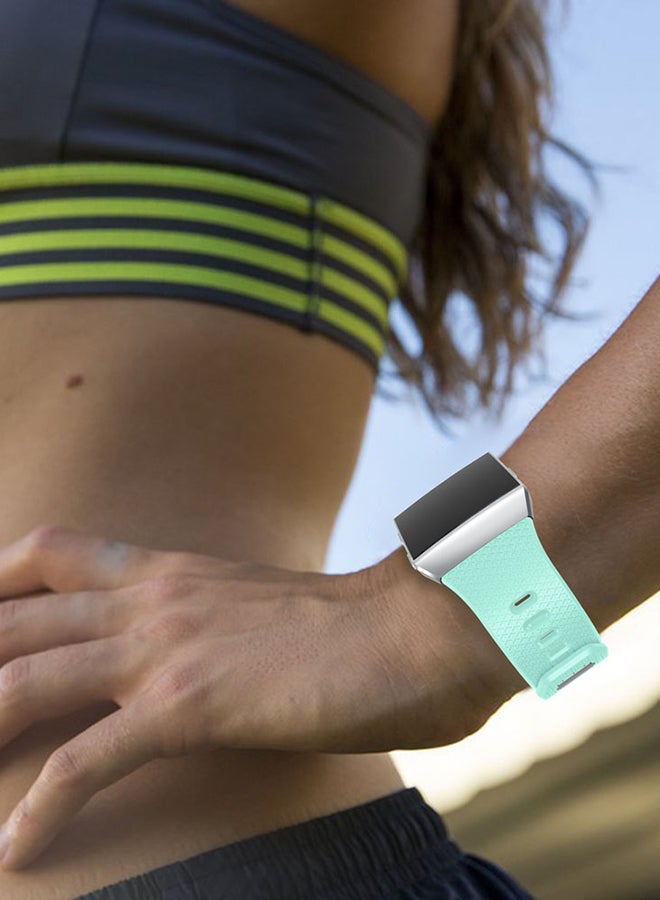 ISank Replacement Sport Band For Fitbit Ionic Mint Green  - Image 4