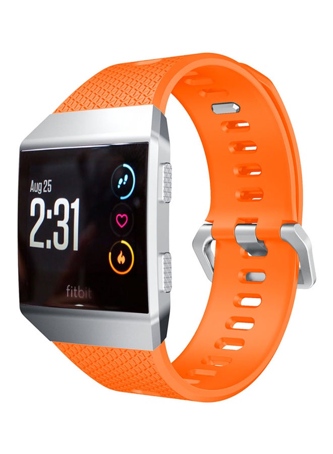 ISank Replacement Sport Band For Fitbit Ionic Orange - Image 4
