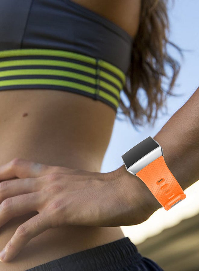 ISank Replacement Sport Band For Fitbit Ionic Orange - Image 5