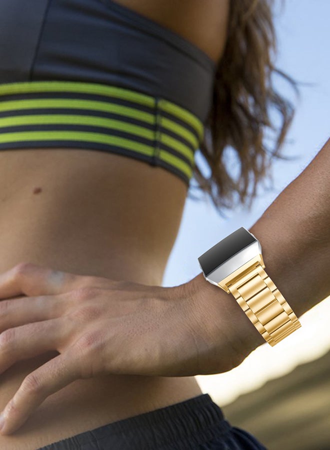 ISank Replacement Band For Fitbit Ionic Gold - Image 5