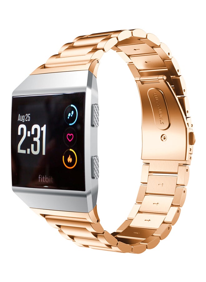 ISank Replacement Band For Fitbit Ionic Rose Gold - Image 4