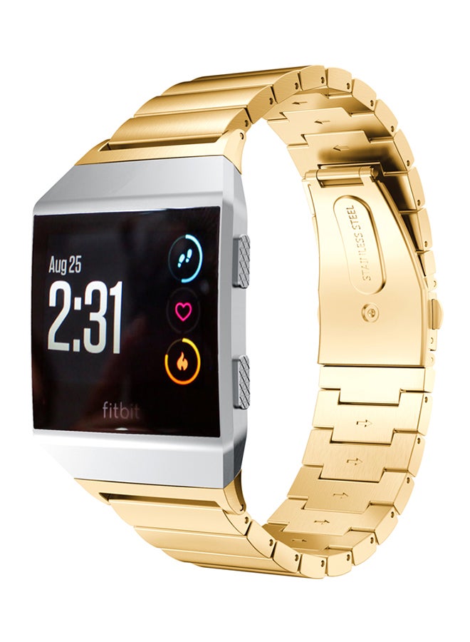 ISank Replacement Band For Fitbit Ionic Gold - Image 4