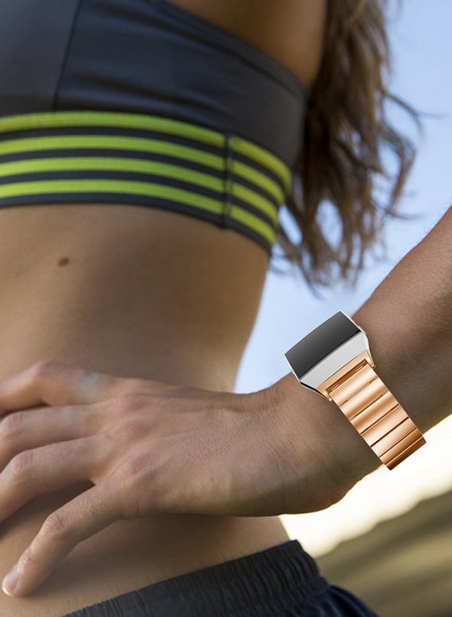 ISank Replacement Band For Fitbit Ionic Rose Gold - Image 5