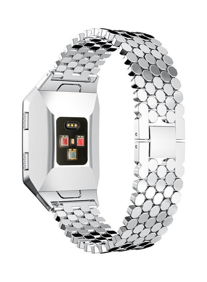 آيسانك رباط سوار قابل للاستبدال لفيتبيت أيوني فضي. - Image 3