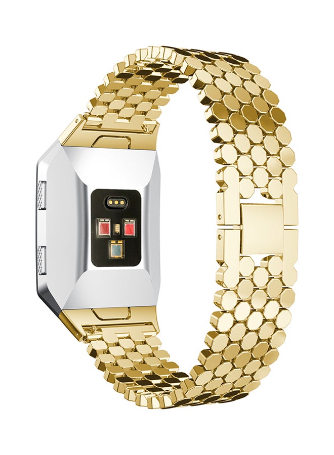 ISank Replacement Bracelet Strap For Fitbit Ionic Gold - Image 3