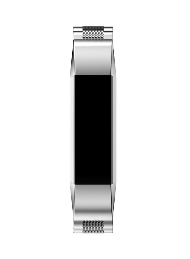 Pineapple Pattern Replacement Band For Fitbit Alta And Fitbit Alta HR Silver