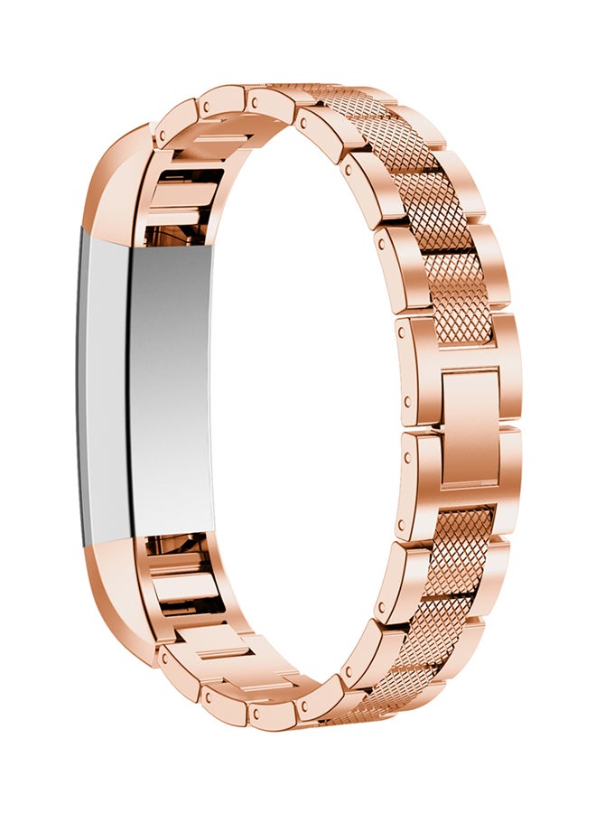 ISank Pineapple Pattern Replacement Band For Fitbit Alta And Fitbit Alta HR Rose Gold - Image 2