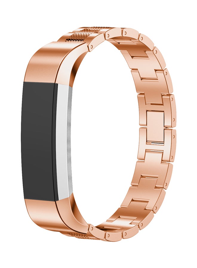 ISank Pineapple Pattern Replacement Band For Fitbit Alta And Fitbit Alta HR Rose Gold - Image 3