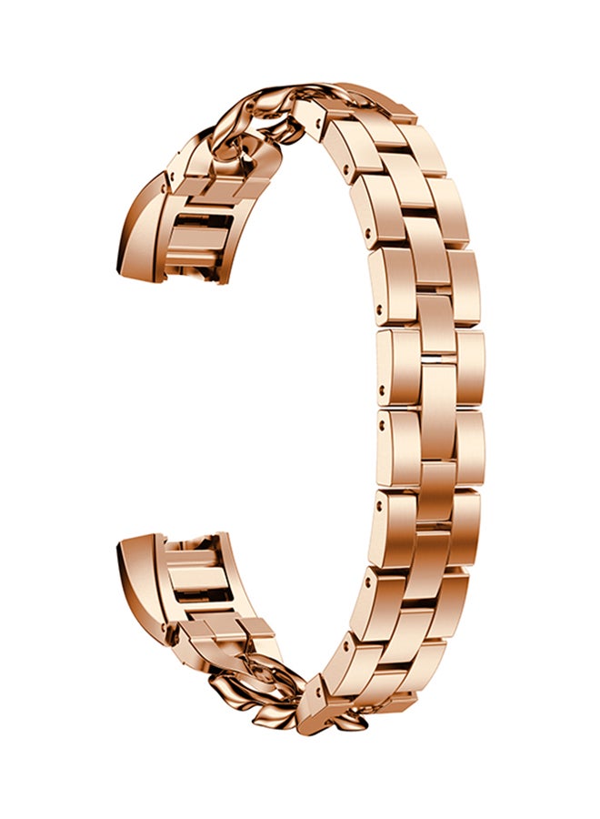 ISank Clasp Replacement Strap For Fitbit Alta/Alta HR Rose Gold  - Image 1