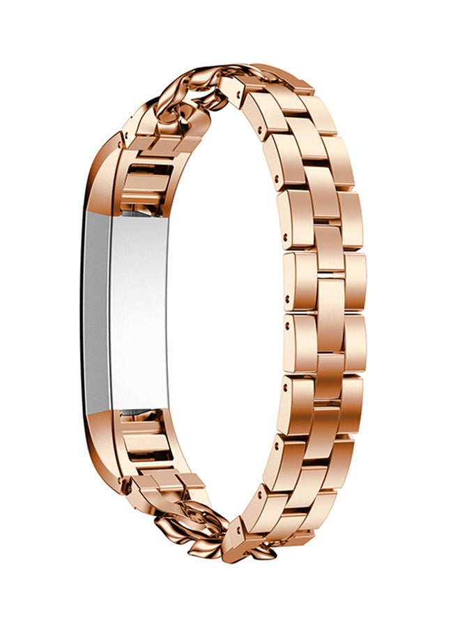 ISank Clasp Replacement Strap For Fitbit Alta/Alta HR Rose Gold  - Image 2