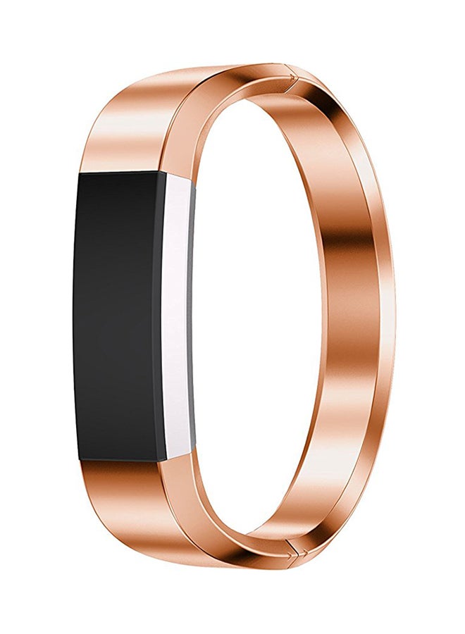 ISank Adjustable Replacement Strap For Fitbit Alta And Fitbit Alta HR 6.1 - 6.85inch Rose Gold  - Image 2