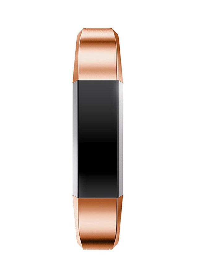 ISank Adjustable Replacement Strap For Fitbit Alta And Fitbit Alta HR 6.1 - 6.85inch Rose Gold  - Image 3