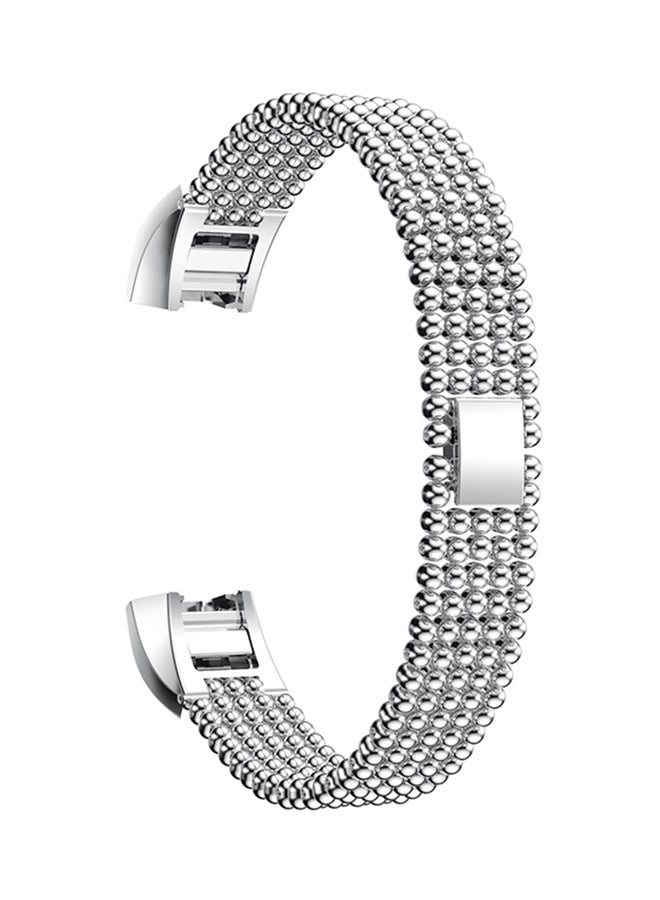 ISank Replacement Watch Band For Fitbit Alta And Fitbit Alta HR Silver  - Image 1