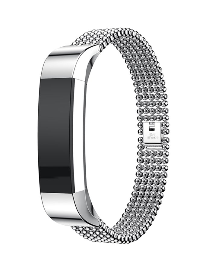 ISank Replacement Watch Band For Fitbit Alta And Fitbit Alta HR Silver  - Image 4
