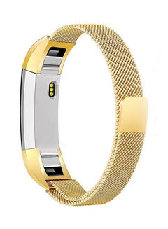 ISank Milanese Metal Replacement Band For Fitbit Alta And Fitbit Alta HR Gold  - Image 3