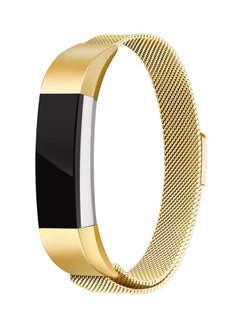 ISank Milanese Metal Replacement Band For Fitbit Alta And Fitbit Alta HR Gold  - Image 4