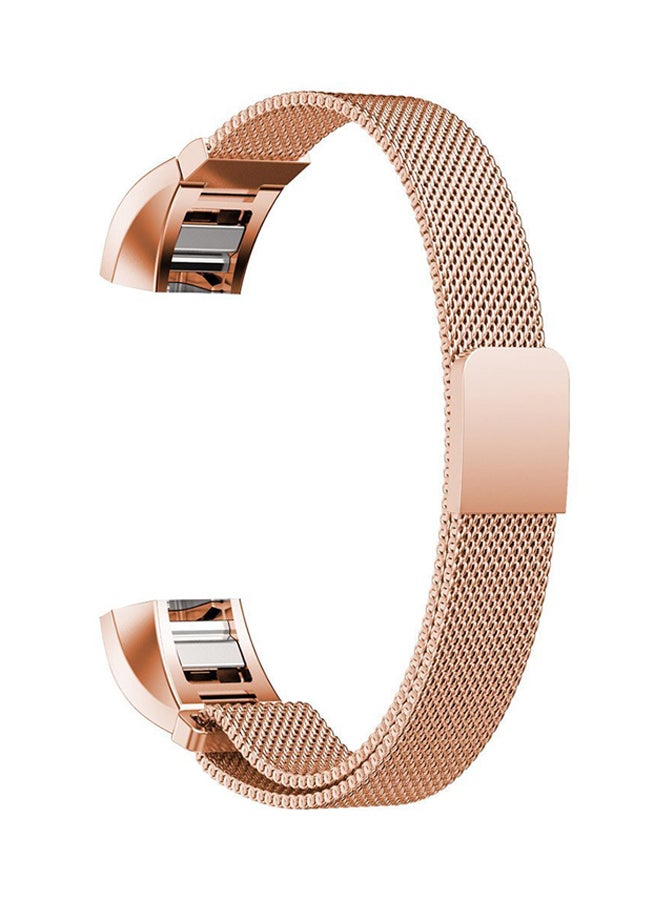 ISank Milanese Replacement Band For Fitbit Alta And Fitbit Alta HR Rose Gold  - Image 1