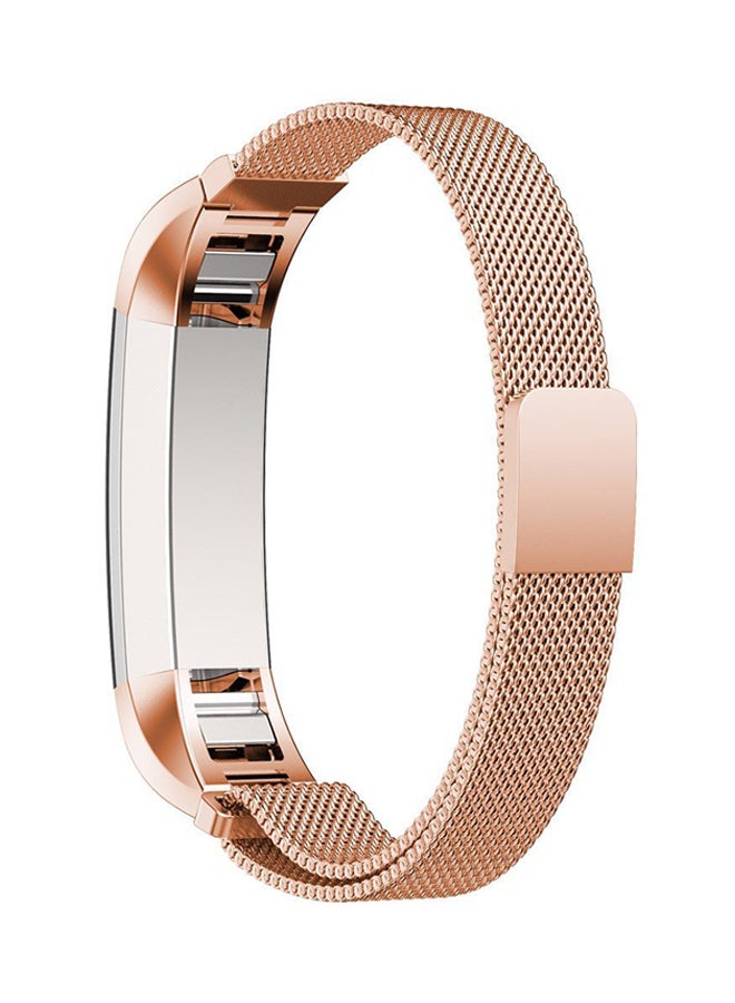 ISank Milanese Replacement Band For Fitbit Alta And Fitbit Alta HR Rose Gold  - Image 2