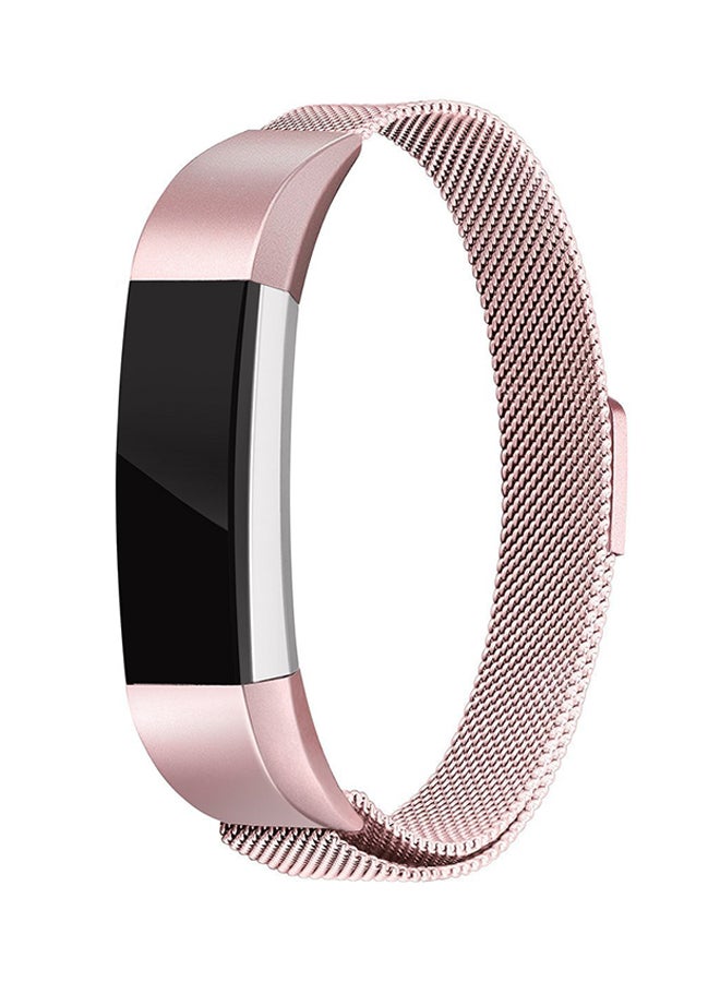 ISank - Milanese Replacement Band For Fitbit Alta And Fitbit Alta HR Rose Pink - Image 1