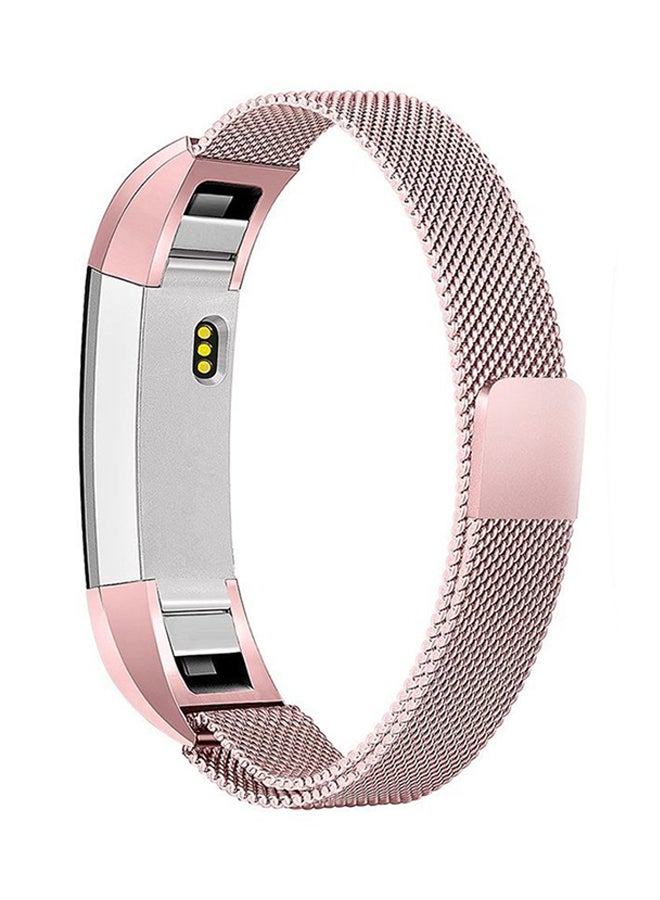 ISank - Milanese Replacement Band For Fitbit Alta And Fitbit Alta HR Rose Pink - Image 1