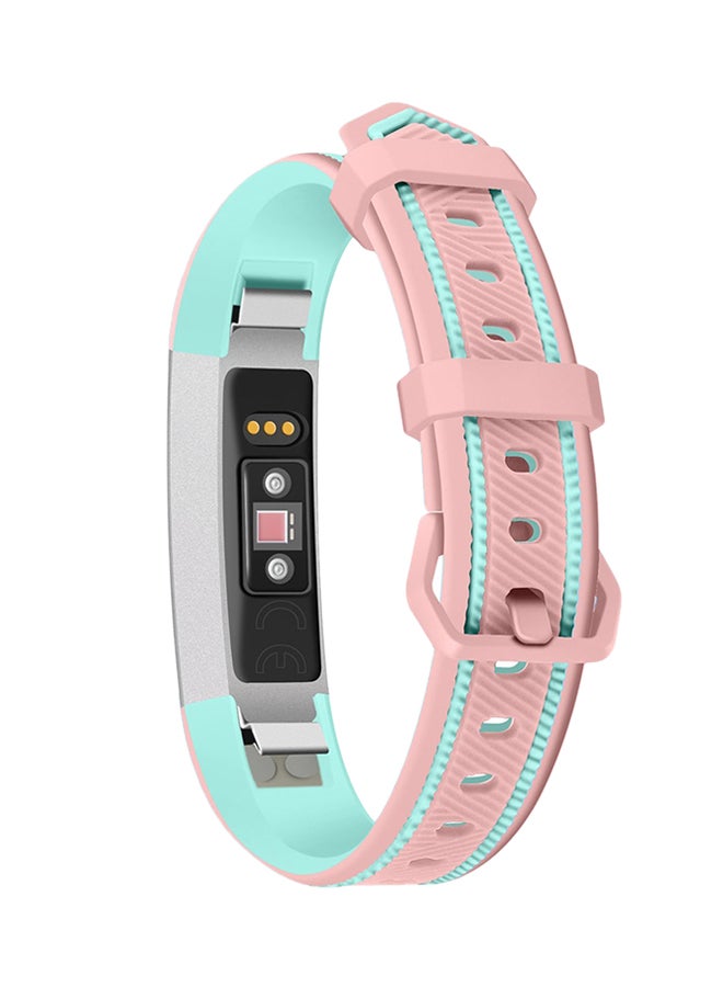 ISank Adjustable Replacement Sport Strap For Fitbit Alta HR Pink/Mint Green  - Image 1