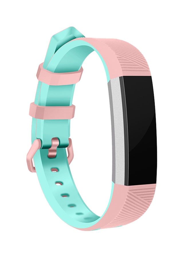 ISank Adjustable Replacement Sport Strap For Fitbit Alta HR Pink/Mint Green  - Image 2