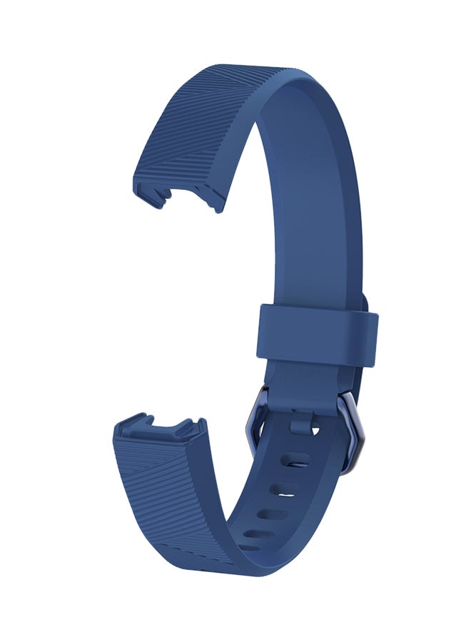 ISank Silicone Replacement Wristband For Fitbit Alta HR Dark Blue - Image 2