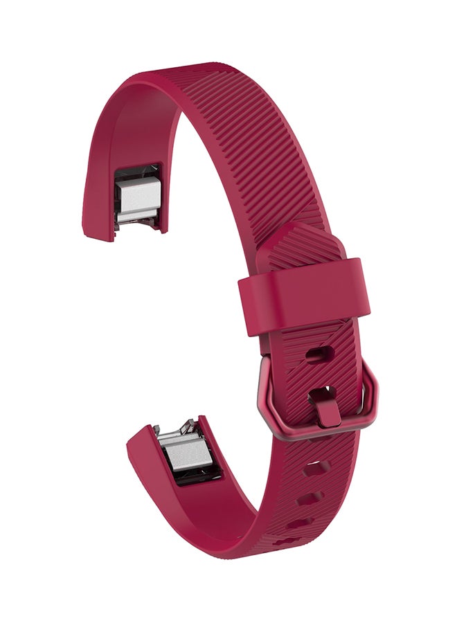 ISank Replacement Sport Wrist Band For Fitbit Alta HR Wine Red  - Image 1
