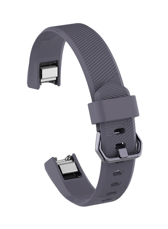 ISank Replacement Silicone Sport Wrist Band For Fitbit Alta HR Grey - Image 1