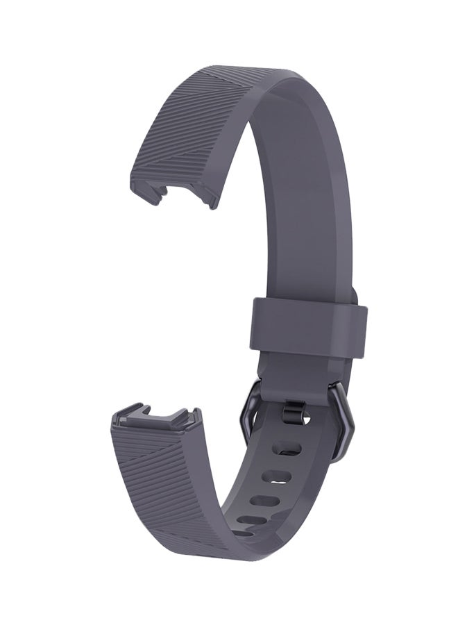 ISank Replacement Silicone Sport Wrist Band For Fitbit Alta HR Grey - Image 2