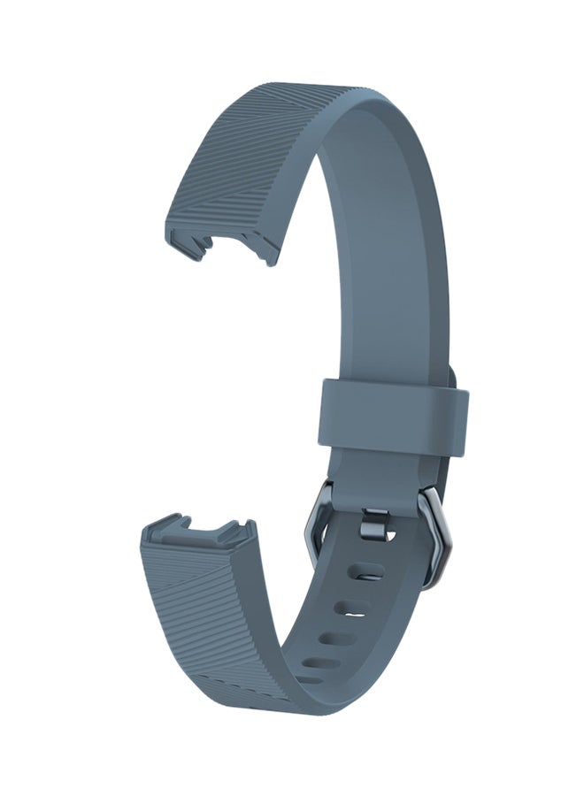 ISank Replacement Sport Wrist Band For Fitbit Alta HR 6.7 - 8.1inch Grey  - Image 2
