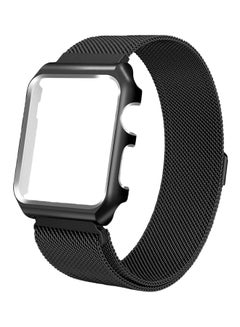 Milanese Loop Replacement Band For Apple Watch Series 3/2/1 Black