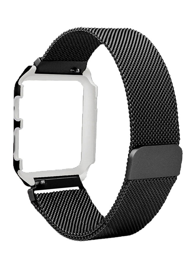 ISank - Milanese Loop Replacement Band For Apple Watch Series 3/2/1 Black - Image 1