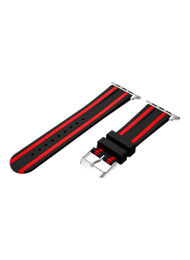 ISank Replacement Sports Band For Apple Watch Series 3/2/1 Black/Red - Image 1