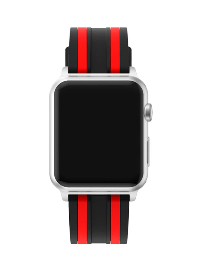 ISank Replacement Sports Band For Apple Watch Series 3/2/1 Black/Red - Image 4