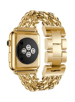 ISank Flexible Chain Replacement Strap For Apple Watch Series 3/2/1 Gold  - Image 2