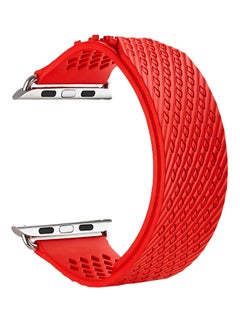 Milanese Loop Replacement Strap For Apple Watch Series 3/2/1 Red