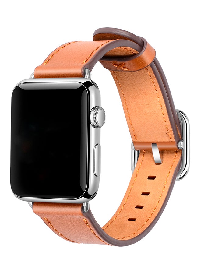 ISank - Replacement Strap For Apple Watch Series 3/2/1 Brown - Image 1