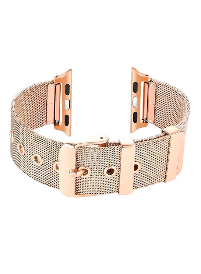 ISank - Milanese Replacement Band For Apple Watch 38mm Gold - Image 1