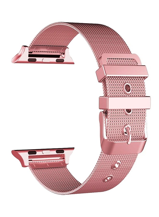 ISank Replacement Buckle Closure Strap For Apple Watch Rose Gold - Image 1
