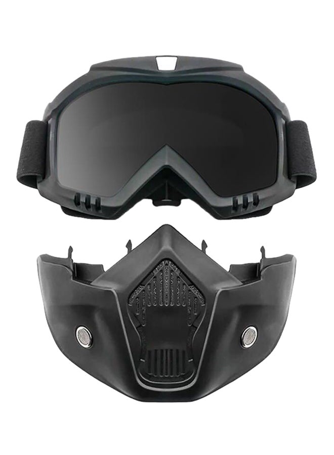 Generic Motorcycle Face Mask Glasses 