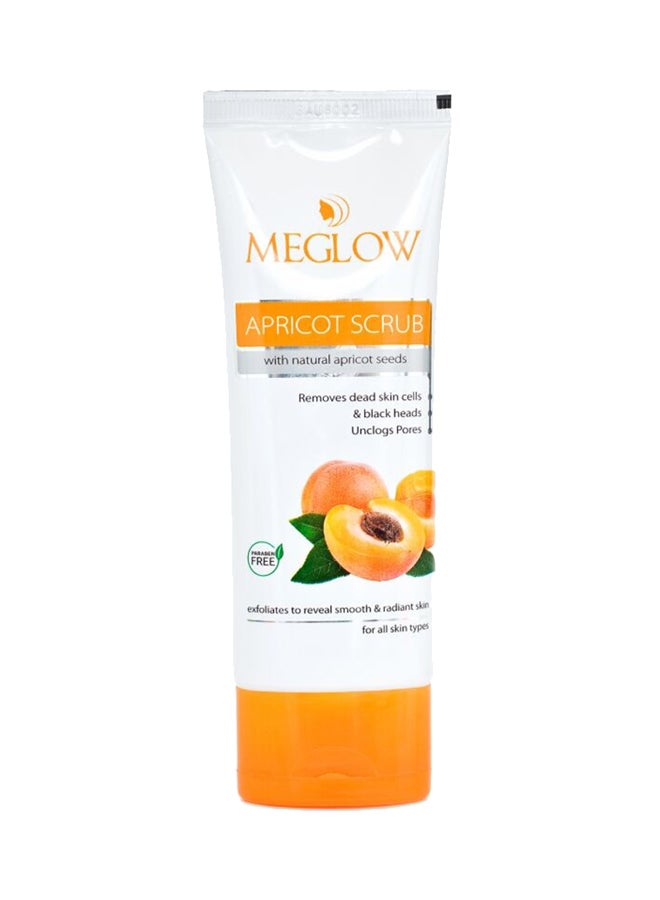 MEGLOW Apricot Scrub With Natural Apricot Seeds White 70grams - Image 1