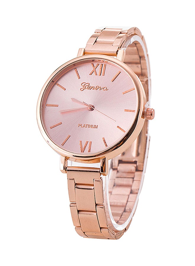 Geneva Women's Stainless Steel Analog Watch AWNTG 01 W0030 - 37 mm - Rose Gold - Image 1