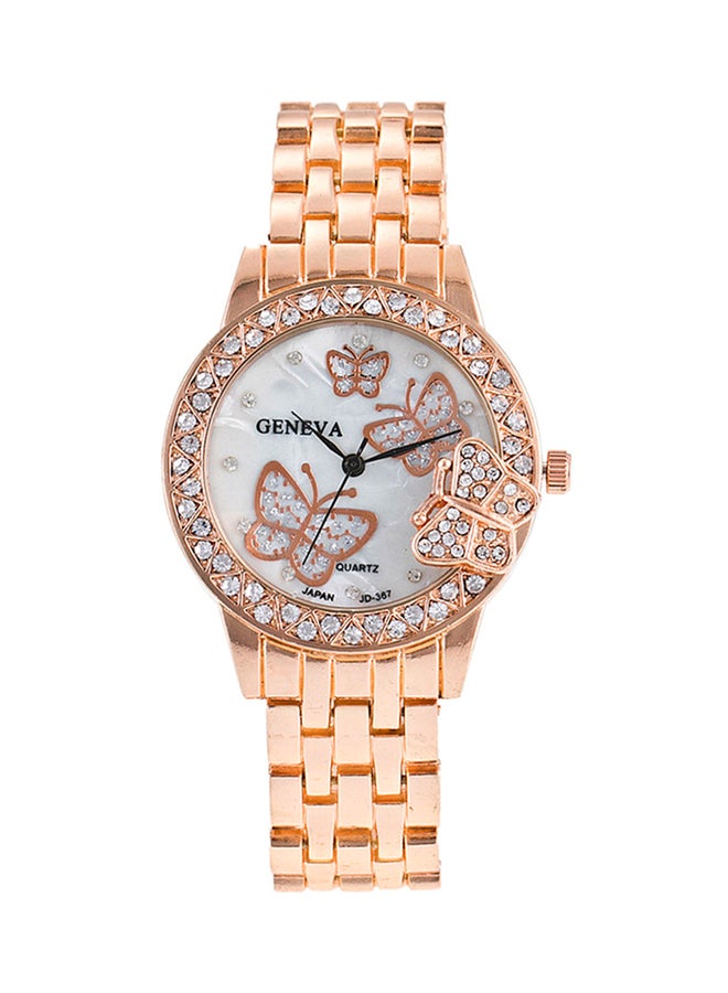 Geneva Women's Water Resistant Stainless Steel Analog Watch AWNTG 01 W0044