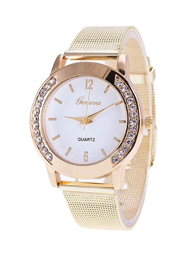 Geneva Women's Water Resistant Stainless Steel Analog Watch AWNTG 01 W0100