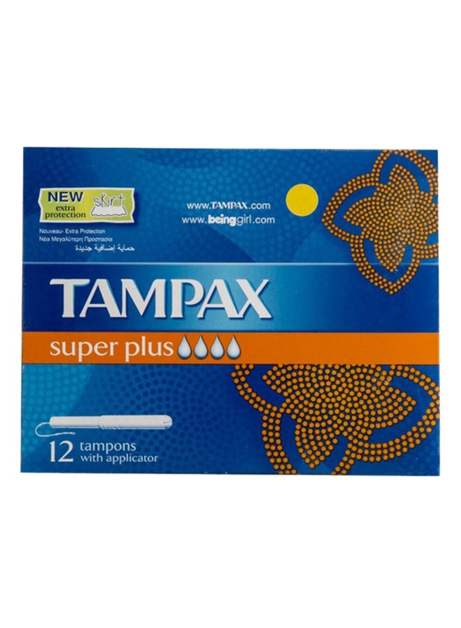 Tampax Super Plus, Count 12 - v1527597180/N14455091A_1